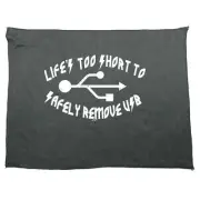 Lifes Too Short To Safely Remove Usb - Funny Novelty Gym Sports Towel Gift Gifts