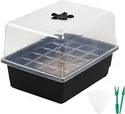 Seedling Tray | Greenhouse Propagation Kit | Ventilated Growing Pot with Adjustable Humidity Dome for Indoor Garden Greenhouse Balcony