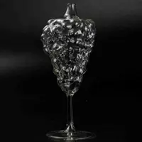 在飛比找有閑購物優惠-透明玻璃手工葡萄造型花瓶 高腳杯?