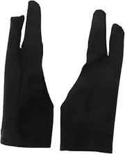 Painting Gloves for Drawing Tablet Two-Finger Artist Gloves Sketching Glove Anti-Sweat Breathable and Comfortable Black l