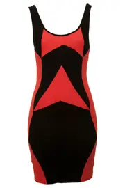 Geo Bodycon Dress--REV-1742