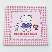 Vintage Fancy 1991 Caper Cat Club Snacks Memo Pad Notebook Writing Paper 90s