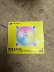 CORSAIR iCUE AF140 RGB ELITE 140mm PWM Fan - White - Eight RGB LEDs - AirGuide T