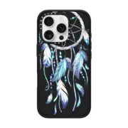 iPhone 16 Pro Impact Case MagSafe Compatible Watercolor Blue Dreamcatcher Feather Dream Catcher