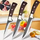 3Pcs Serbian Chef Knife Set Forged Boning Knife Butcher Cleaver Fish Knives Set