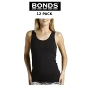 Womens Bonds Stretchy Chesty Tank Top 12 PACK Classic Iconic Causal Wear WYEXY