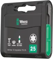 Wera Bit-Box 15 Impaktor Torx TX25 15 Pce 057775