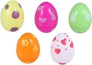 10pcs Open Egg Polystyrene Balls Prefilled Easter Eggs Bubble Wand Bulk Easter Egg Fillers Egg Party Dinosaur Birthday Decorations Mini Eggs for Girl