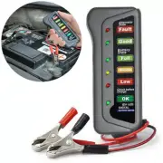 12V Car Battery Tester Digital Generator 6 LED Light Display Diagnostic Tool