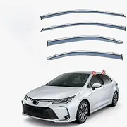4Pcs Car Wind Deflectors for Toyota for Corolla for Levin Mk12-E210 2019 2020 2021 2022 2023, Side Window Ventilated Visors Rain Deflector
