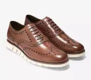 Cole Haan Men's Size 11 Zerogrand Wingtip Oxford C14493 British Tan NEW WITH BOX