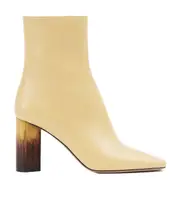 Chloé Georgia Heeled Ankle Boots 37,40 sandy brown