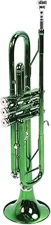 Green Trumpet Set Bb Key 3 Tone Music Trumpet Blowing Instrument Beginner Performance Band