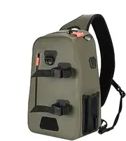 [Generic] Fishing Sling - Fishing Sling Bag, Waterproof Fishing Equipment Box Bag, 9.5 L Multifunctional Jig Tool Daypack, Lightweight Leisure Package, Slim Backpack for Outdoor Sports, As Shown, 37x23x14cm