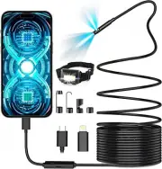 Pipe Inspection Camera Endoscope Video Sewer Drain Cleaner Waterproof Snake USB