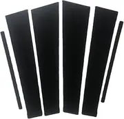 LUMIXE 6PCS Polished Pillar Posts Gloss Black, for Kia Sportage R 2011-2017, Window Trim Cover BC Column Sticker Auto Window Pillar Molding