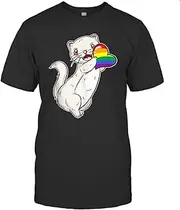 [keoStore] Japanese Anime LGBT Pride Rainbow Otter Tank Top ds646 T-Shirt