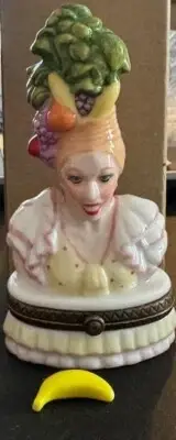 Lucille Ball "I Love Lucy" Trinket Box w/ banana trinket inside - NEW PHB
