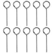 10 Pcs 1/8 Inch Standard Hex Dogging Key with Full Loop Solid Allen Wrench