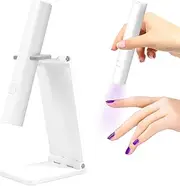 soodyoow 3W UV Lamps for Gel Nails, Nail Lamp with Stand, Portable UV Nail Lamp, Rechargeable Gel Nail Lamp, Nail UV Lamp, 2 Timers-20/60S, Mini Nail Lamp for Gel Polish, Nail Dryer for Fast Curing