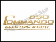 NORTON 850 COMMANDO ELECTRIC START GOLD SIDEPANEL LOGO DECAL (1) PN# 06-6388