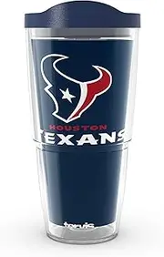 Tervis NFL Houston Texans - Touchdown Made in USA Double Walled Insulated Tumbler Travel Cup Keeps Drinks Cold & Hot, 24oz, Classic