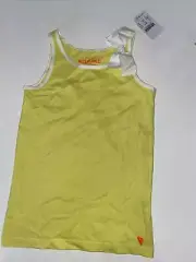 NWT Crewcuts J CREW 4-5 Yr Girls Fun Lemon Yellow Bow Tank Tee Top T-shirt