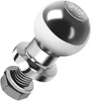 HOUDERCO Hitch Tow Ball Solid Metal Trailer Hitch Ball M22 Thread 50mm Diameter Off-road Vehicle Accessory
