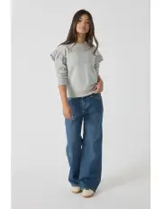 [Decjuba Kids] Girls Sparkle Ruffle Sweat
