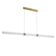 Oriel Lighting Maxwell 150 Sat Brs LED Pendant Light Satin Brass