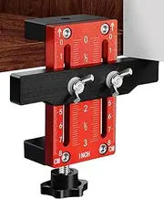 Cabinet Door Installation Positioner, Cabinet Door Mounting Jig for Easy Door Support and Alignment, Cabinet Installation Tool for Attaching Hinges, Cabinet Hardware Jig with Adjustable Clamp Range