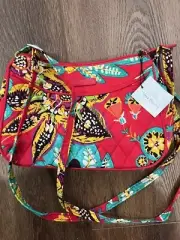 Vera Bradley Little Crossbody Purse Bag in Pink Floral Rumba NWT