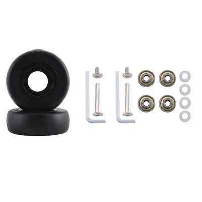 48Mm X18Mm 1 Pair Luggage Suitcase Replacement Wheels Axles Deluxe Repair4405