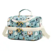 Insulated Kids Double Decker Lunch Bags Tote for Girls Boys Toddler Kindergar...