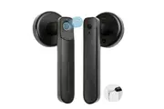 Smart Fingerprint Door Lock Electronic Door Knob Entry Door Lock with Handle for Home Storage Bedroom Office-Black