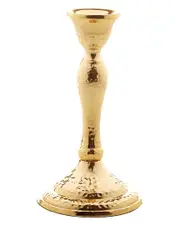 Alice Pazkus 6.5in Gold Candlestick