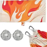 Abstract Art Red Fire Hammocks with Portabl Carry Bag Swing Hammock for Camping Travel Accessories