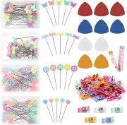 261Pcs Sewing Pins Straight Pins Set, Including Flat Head Quilting Pins