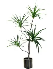 [SOGA] Potted Brazlian Iron 4 Heads Artificial Plant 180cm in Multi