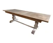 DAHAN EXTENSION DINING TABLE IN RECYCLED PINE