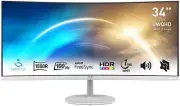 MSI PRO MP341CQW 34" Ultrawide Business Monitor, WUQHD 3440X1440, 1500R Curve...