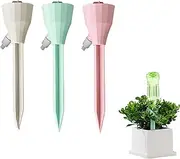 YQkangzhu Self Plant Watering Spikes, Auto Bottle Drippers Irrigation Devices, Vacation Automatic Plants Water System with Adjustable Waterer Slow Release Control Valve Switch Design for House, Garden