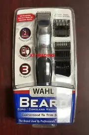 WAHL Body BEARD Cordless RECHARGEABLE Solid Steel Precision Blade Trimmer