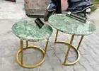 Buy Nesting Table, Green Fluorite Gem stone Table, Side Table & End Table Top