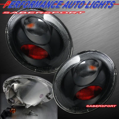 Set of Pair Black Altezza Style Taillights for 1998-2005 Volkswagen Beetle (for: Volkswagen)