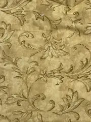Waverly Home Decor Fabric Concello Golden Yellown 1.5 Yd x 55" Scroll Leaves