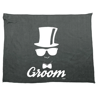 Groom Glasses Top Hat Married - Funny Sports Microfiber Towel Gift Gifts