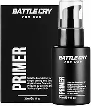 Battle Cry Mens Face Primer for Poreless smooth skin | Cruelty Free and Totally Natural | 30 ml