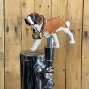 St Bernard Dog Mini Beer Keg Tap Handle