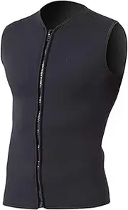 bestgift Wetsuit Diving Thermal Undershirt 3mm Diving Suit Wetsuit Sleeveless Men and Women Diving Undershirt